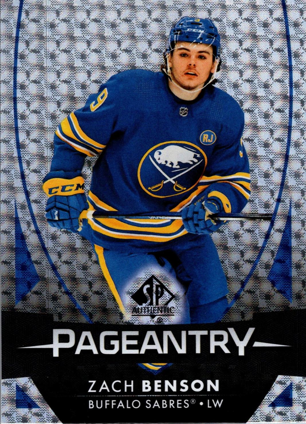Zach Benson #P-86 2023-24 SP Authentic Hockey Pageantry