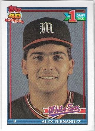 Alex Fernandez #278 Baseball Cards 1991 Topps
