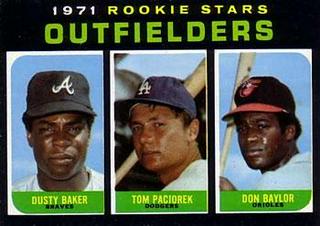 Outfielders 1971 Rookie Stars