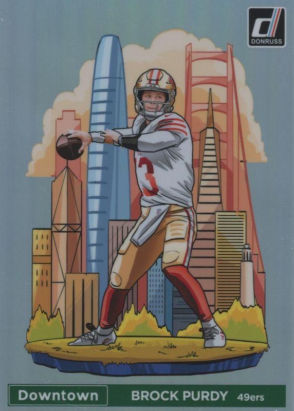 Brock Purdy #4 Football Cards 2024 Panini Donruss Optic Downtown