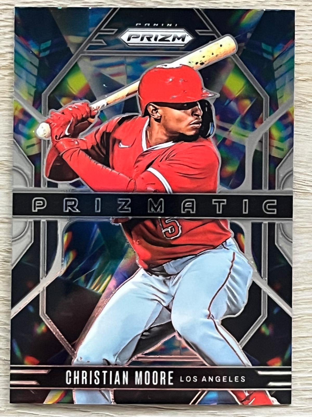 2025 Panini Prizm Prizmatic Christian Moore #6 card