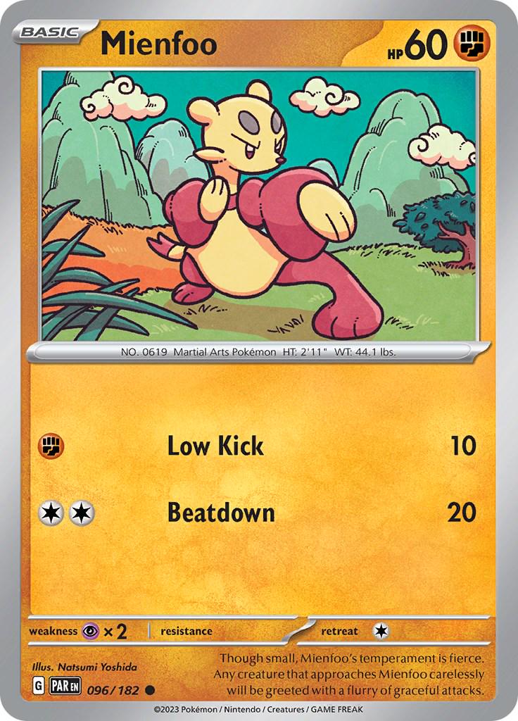 Mienfoo #96 Pokemon Paradox Rift