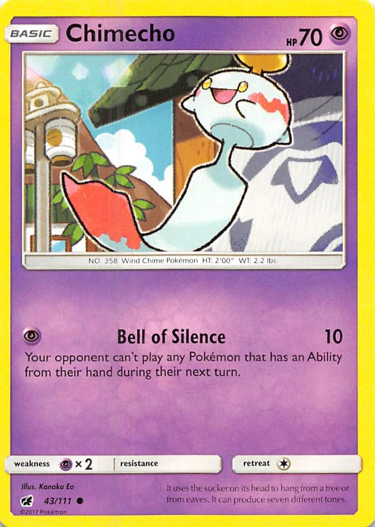 Chimecho #43 Pokemon Crimson Invasion