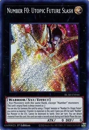 Number F0: Utopic Future Slash BLAR-EN046 YuGiOh Battles of Legend: Armageddon