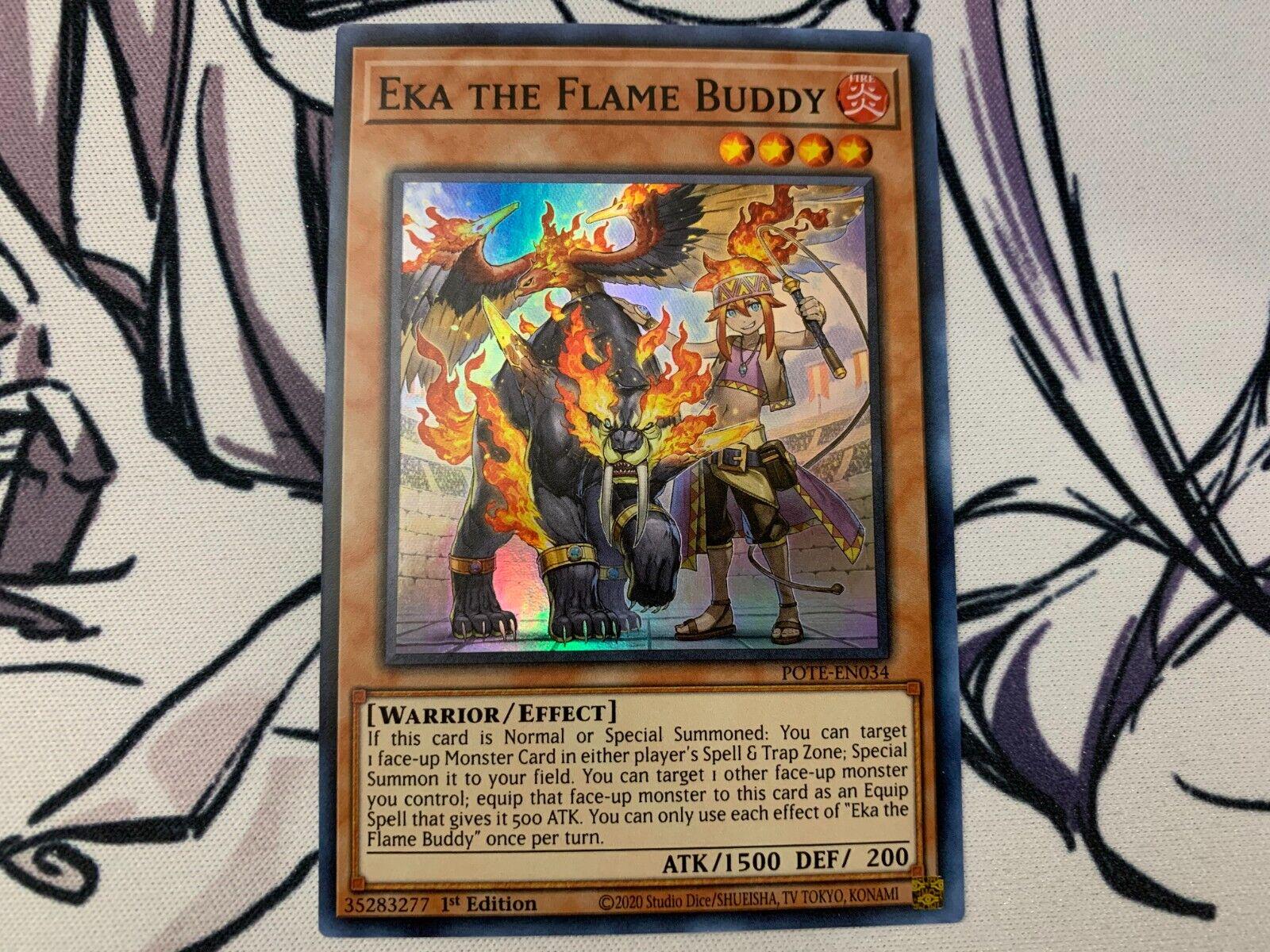 Eka the Flame Buddy POTE-EN034 YuGiOh Power Of The Elements