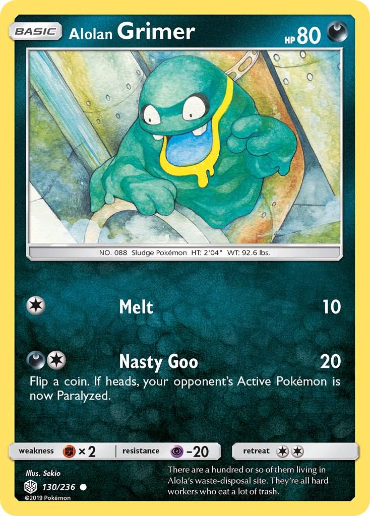 Alolan Grimer #130 Pokemon Cosmic Eclipse