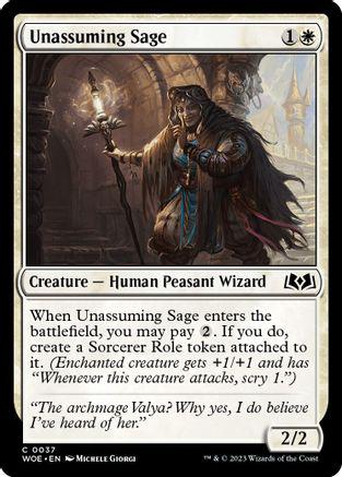 Unassuming Sage #37 Magic Wilds of Eldraine