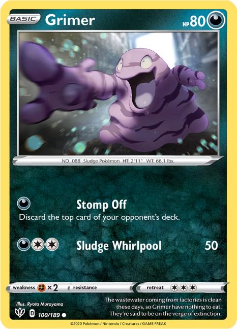Grimer #100 Pokemon Darkness Ablaze