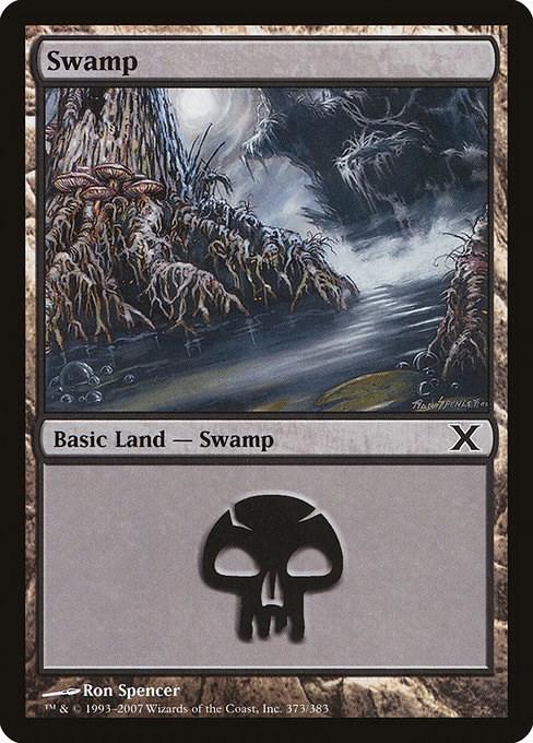 Swamp #373 Magic 10th Edition