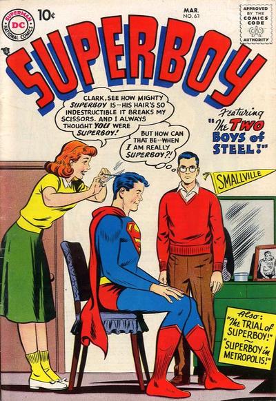 Superboy #63 (1958) Comic Books Superboy