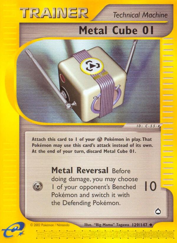 Metal Cube 01 #129 Pokemon Aquapolis