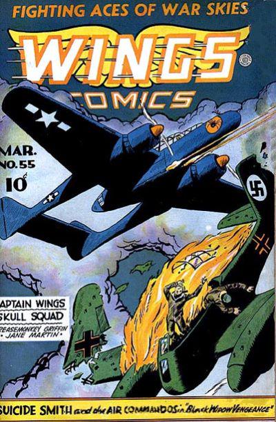 Wings Comics #55 (1945) Comic Books Wings Comics
