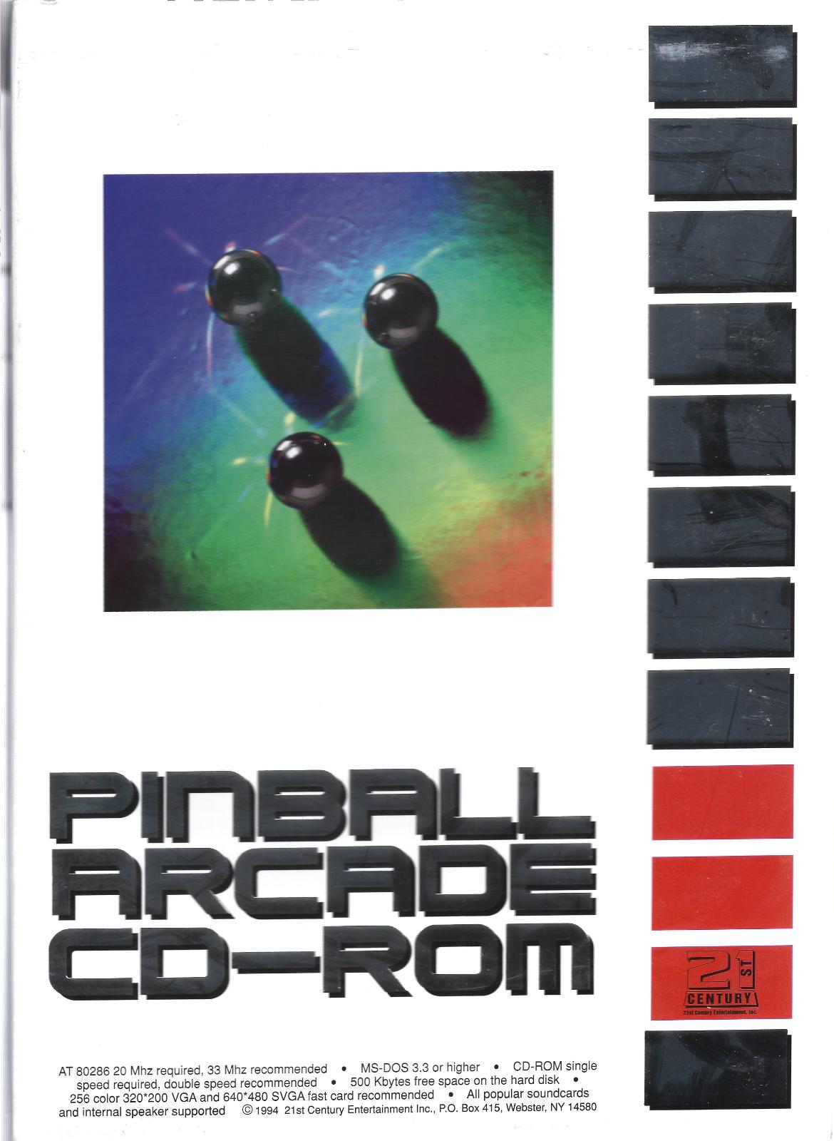 Pinball Arcade CD-ROM PC Games