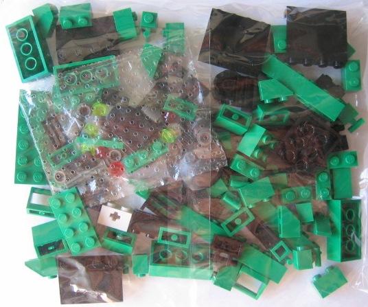Locomotive Green Bricks #3744 LEGO Train