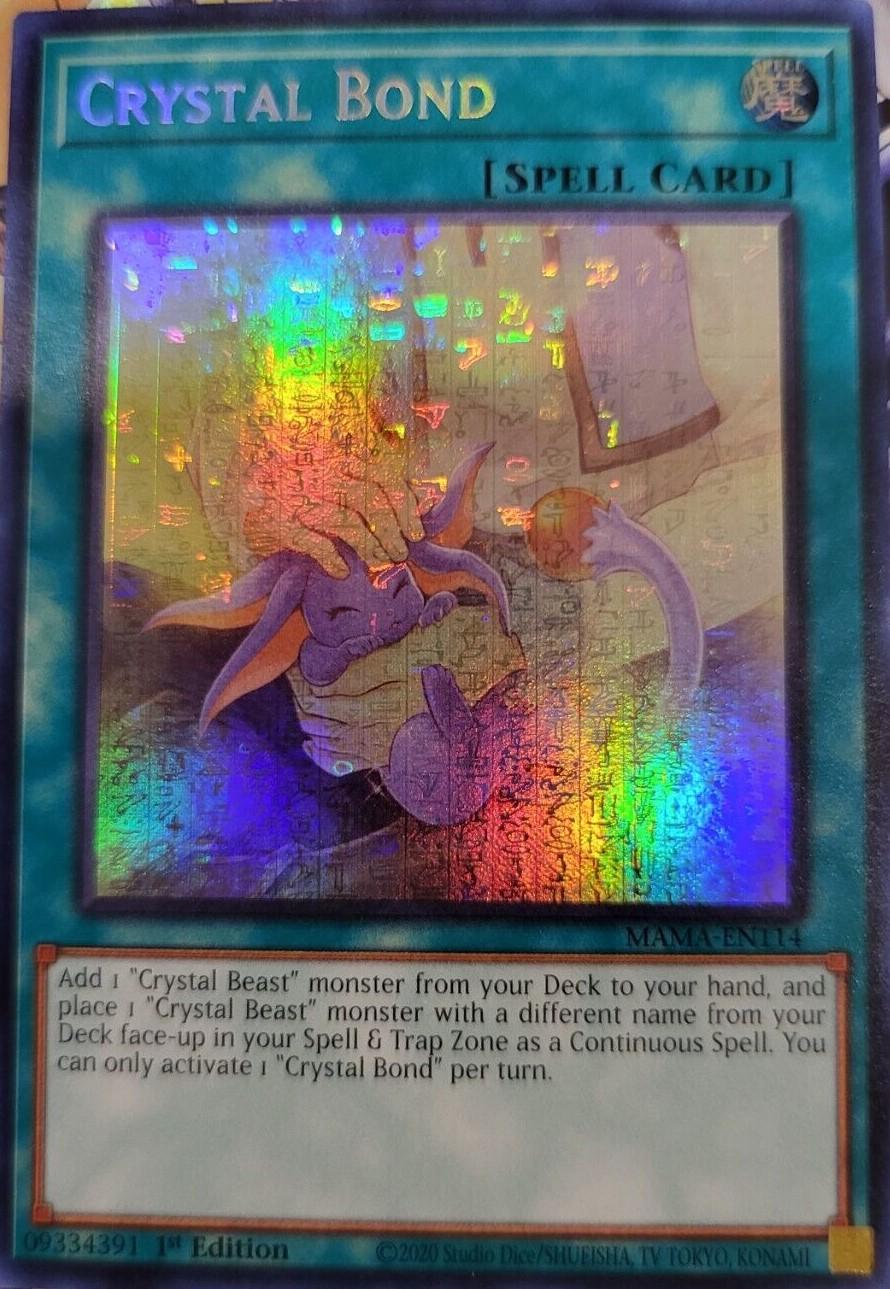 Crystal Bond MAMA-EN114 YuGiOh Magnificent Mavens
