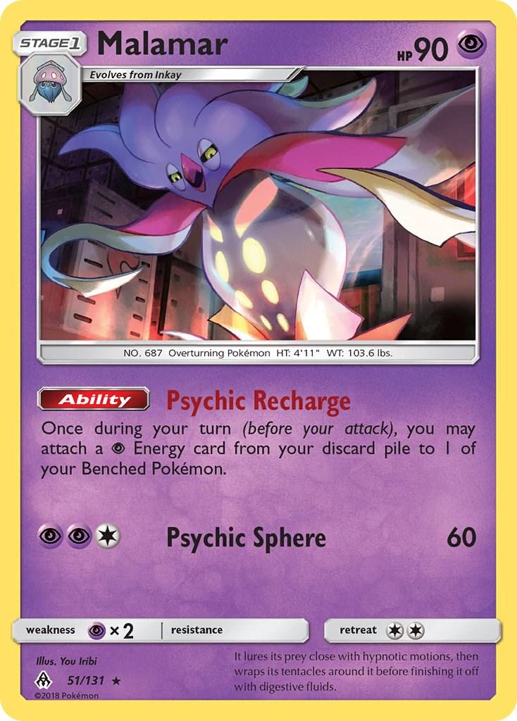 Malamar #51 Pokemon Forbidden Light