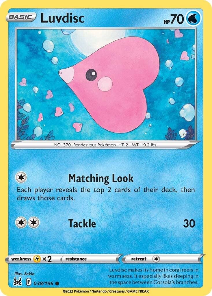 Luvdisc #38 Pokemon Lost Origin