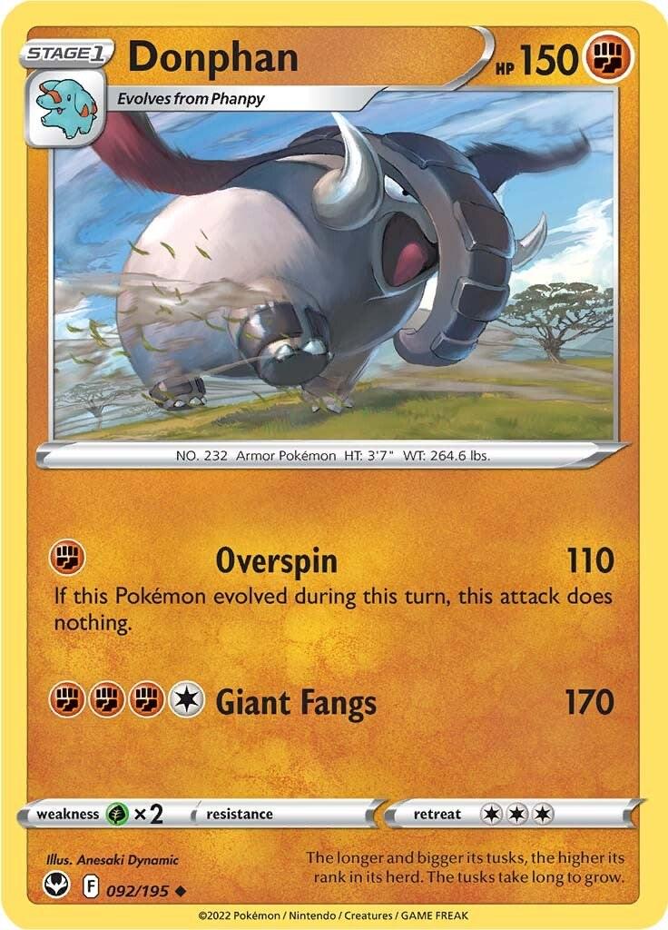Donphan #92 Pokemon Silver Tempest