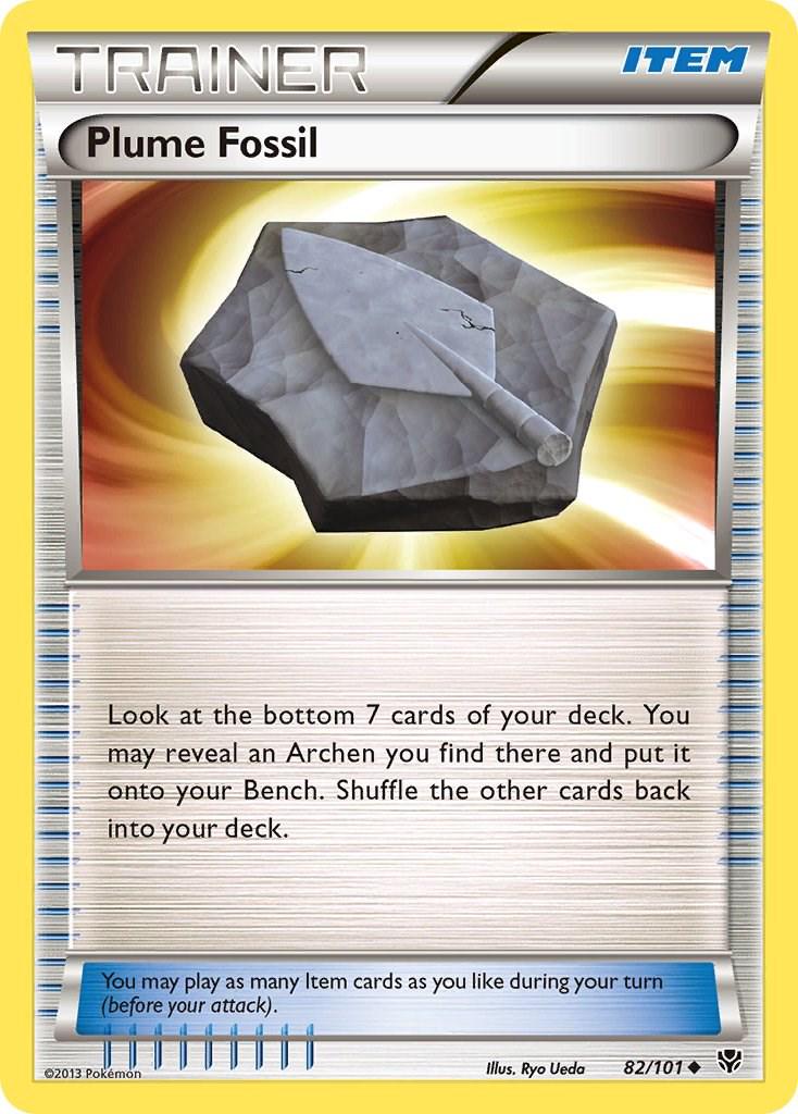 Plume Fossil #82 Pokemon Plasma Blast