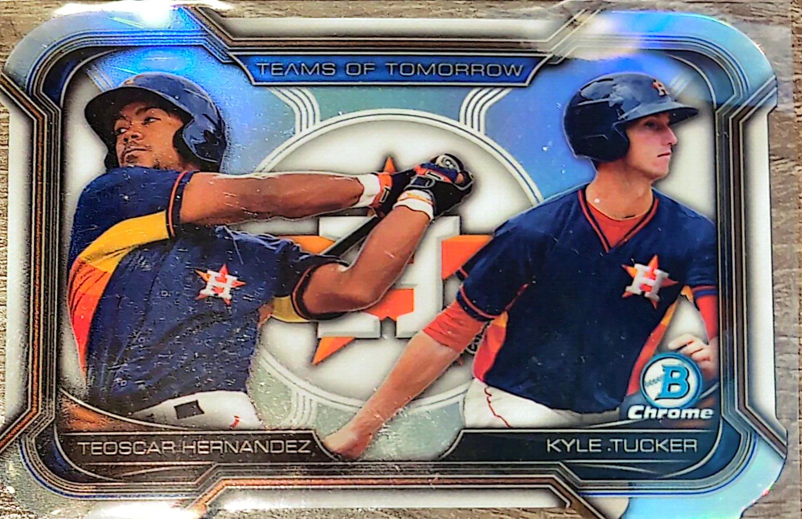 Teoscar Hernandez / Kyle Tucker #TDC-5 Baseball Cards 2015 Bowman Chrome Draft Teams of Tomorrow Die Cut