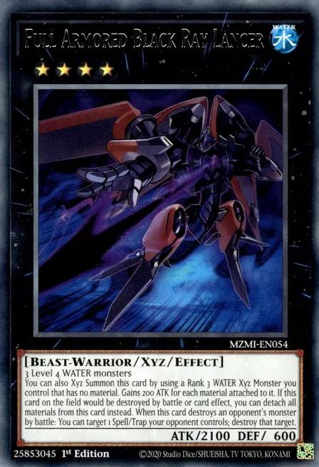 Full Armored Black Ray Lancer MZMI-EN054 YuGiOh Maze of Millennia