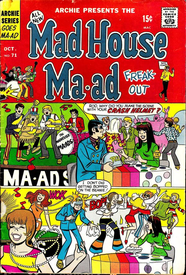 Mad House Ma-ad Freak-Out #71 (1969) Comic Books Mad House Ma-ad