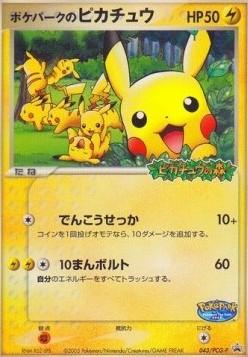 PokeParks Pikachu #43 Pokemon Japanese Promo