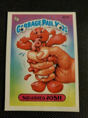 Squashed JOSH #321A 1987 Garbage Pail Kids