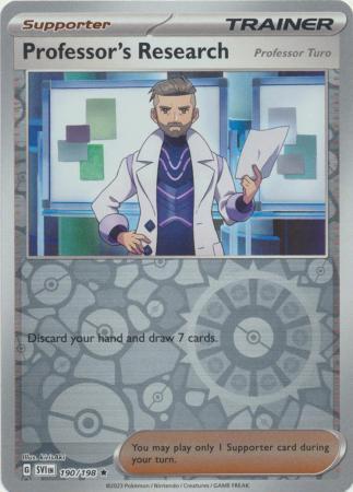Professor's Research: Professor Turo [Reverse Holo] #190 Cover Art