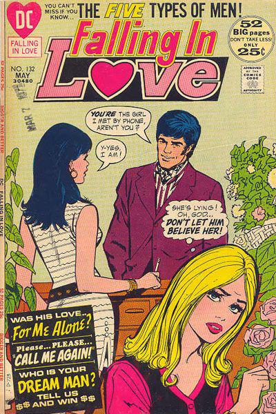 Falling in Love #132 (1972) Comic Books Falling In Love
