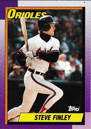 Steve Finley #349 Baseball Cards 1990 Topps