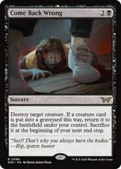 Come Back Wrong [Foil] #86