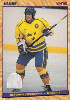 Magnus Svensson #12 1995 Semic Globe Vm Hockey