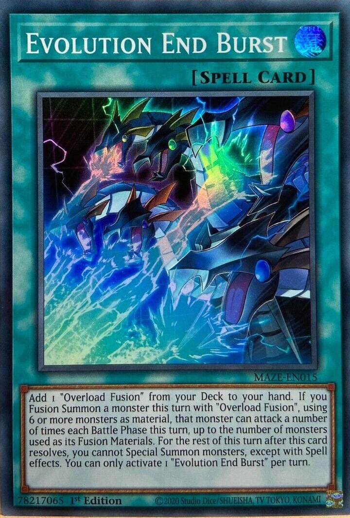 Evolution End Burst MAZE-EN015 YuGiOh Maze of Memories