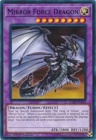 Mirror Force Dragon LEDD-ENA39 YuGiOh Legendary Dragon Decks