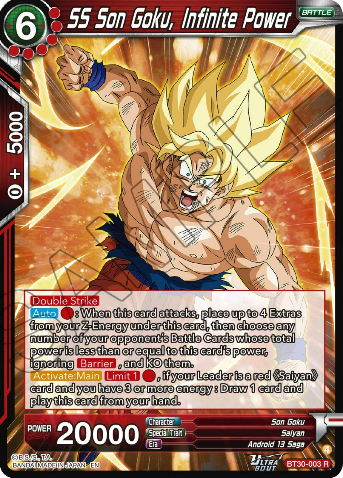 SS Son Goku, Infinite Power front