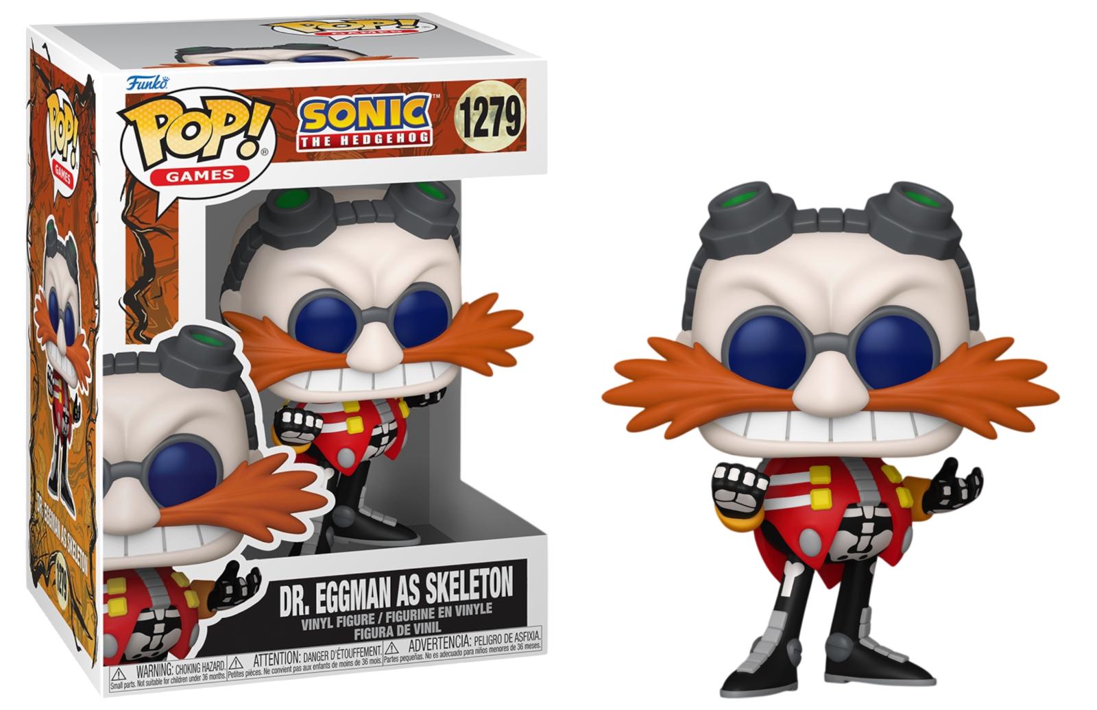 Dr. Eggman As Skeleton #1279 Sonic the Hedgehog Funko Pop box and figure