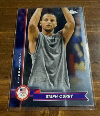 Stephen Curry #40 2024 Topps Chrome US Olympics & Paralympic Hopefuls Basketball