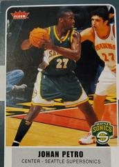 Johan Petro #106 Basketball Cards 2007 Fleer Prices