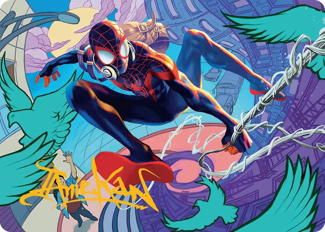 Tap to enlarge Spider-Man, Brooklyn Visionary – Gold Signature, Magic Marvel Spider-Man Art Series