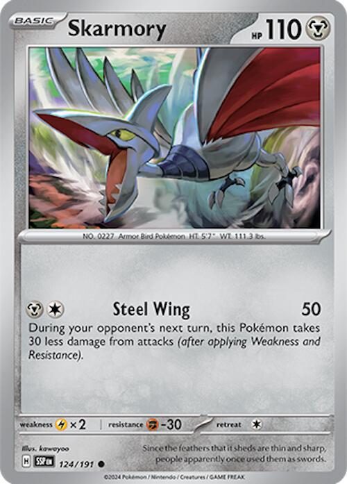 Skarmory #124 Pokemon Surging Sparks