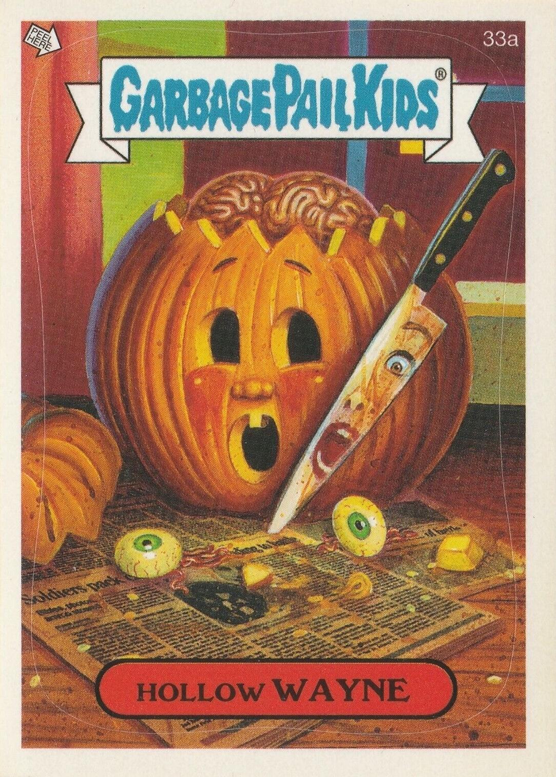 Hollow WAYNE #33a 2005 Garbage Pail Kids