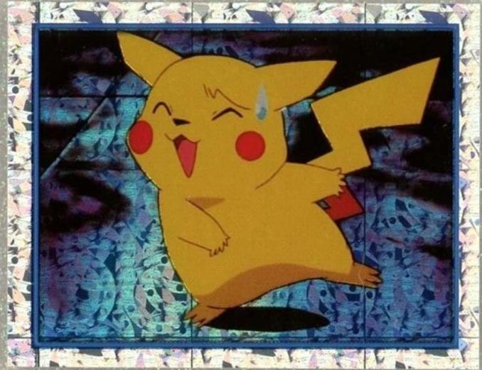 Tap to enlarge Pikachu, Pokemon Japanese 2000 Merlin Sticker