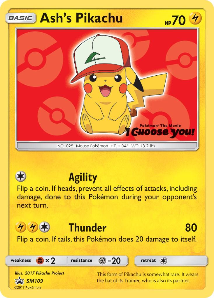 Ash's Pikachu #SM109 Pokemon Promo