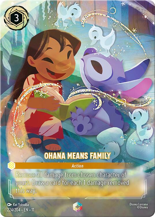 Ohana Means Family #224 Prices | Lorcana Winterspell | Lorcana Cards