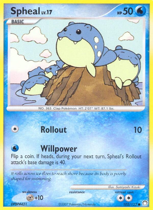 Spheal #102 Pokemon Mysterious Treasures