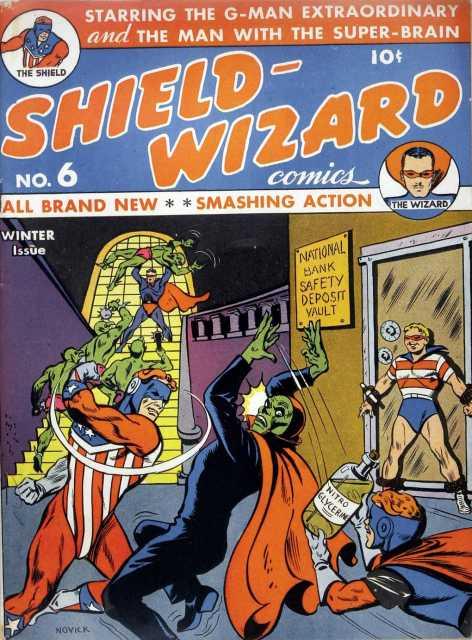Shield-Wizard Comics #6 (1941) Comic Books Shield-Wizard Comics