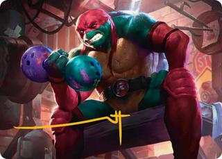 Raphael, Tough Turtle Art Card