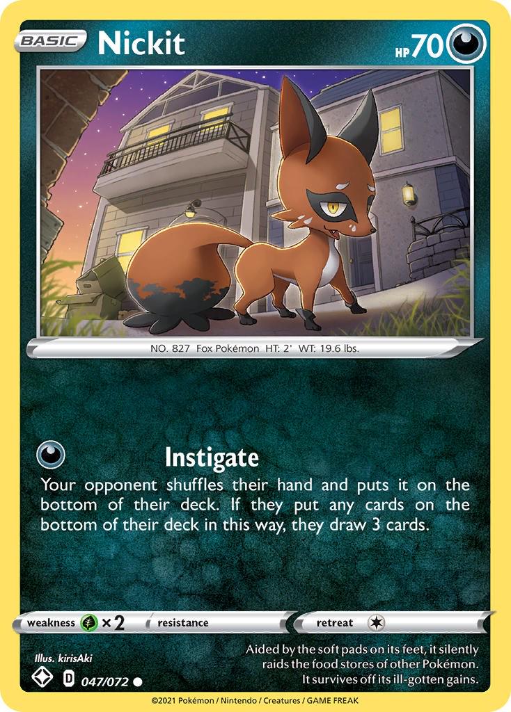 Nickit #47 Pokemon Shining Fates