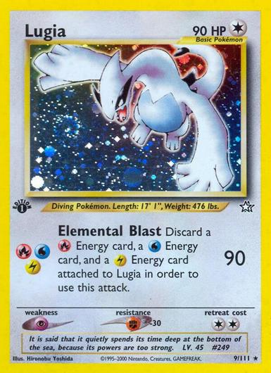 Lugia [1st Edition] #9 Cover Art